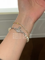 LmGg ~ classic pearl bracelet West Lady Saturns entry base blogger