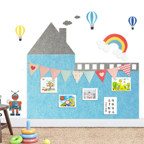 Kindergarten theme wall ring Chuang Castle Felt Board Display Board Billboard Cultural Wall Publicity Bulletin Board