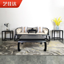 New Chinese Zen solid wood Kang a few Arhan bed combination modern simple living room furniture sofa bed tea table tatami
