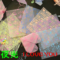 Luminous square origami thousand paper cranes origami luminous handmade paper material luminous wishing thousand paper cranes lover gift