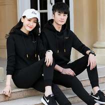 Jordan Noochun Autumn season pure cotton sports suit for men and women lovers loose even cap sweatshirt 361 casual wear three sets