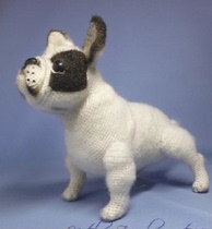 157 Dog bulldog knitting doll Chinese illustration crochet electronic drawing wool tutorial