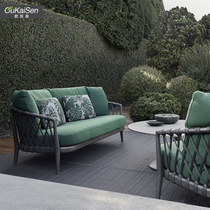 Outdoor furniture imitation vine woven sofa chair combination Leisure outdoor balcony outdoor garden villa courtyard model room