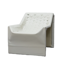 Modern Designer Creative Light Luxury Minimalist Leather Hollowed-out Leisure Chair Hotel Villa Home Profiled Sloth Deck Chair