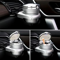 Car supplies Car ashtray metal with LED lights Creative with cover car ashtray interior universal ornaments