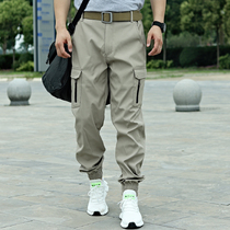 Tactical pants mens spring and autumn combat overalls special forces ruling fans official color pants small feet wear-resistant multi-bag pants
