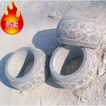 Stone pillar pier natural bluestone pier base granite wooden pillar foot solid pillar top stone hollow pillar leather pillar base stone