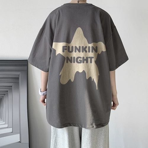 Американская пятиконечная звезда с короткими рукавами летняя мужская модная марка 320G Тяжелая футболка Трехпроигрышные.