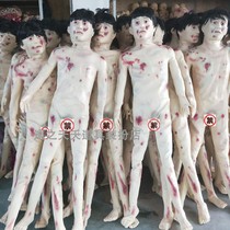 Film and television shooting props Dummy body model scars Male and female adult haunted house room escape horror scene layout