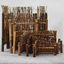 Bamboo products bamboo fence screen fence small fence purple bamboo screen rack Japanese tea table gardening creative decoration ornaments