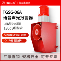 TGSG-06A sound and light alarm horn tone can be customized volume adjustable 220V large decibel voice alarm