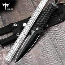 Wolf knife straight knife special force knife geometric knife outdoor tritium knife portable knife cold weapon Saber