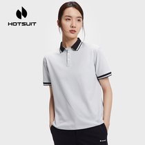 hotsuit post-show 2022 Summer lady polo shirt short sleeve t-shirt turtleneck casual fashion business short blouse