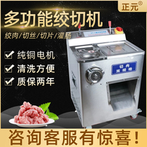 Zhengyuan meat grinder cabinet type vertical commercial cutting machine vertical enema machine stainless steel silk slicing machine