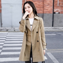 2021 new early spring and autumn This years popular Western style noble coat high-end atmosphere age-reducing windbreaker womens medium and long section