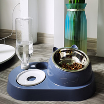 Cat Bowl ceramic protection Cervical Spine Dog Bowl double bowl Pet Rice Bowl pooch Cat Water bowl Bowl Water Bowl and Drink