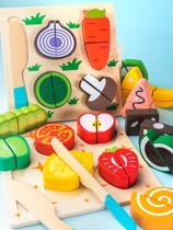 Fruit Chile children can cut vegetables set for men and women 2 a 3 years old early education kitchen house educational wooden toys