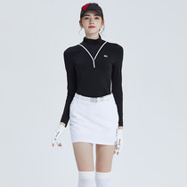 bg new golf womens clothing womens shirt long sleeve black autumn and winter bottom clothing slim sports jersey women