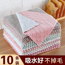 Kitchen rag is not stained with oil easy to clean and wash the special towel on the stove to absorb oil and absorb household dishwashing towels
