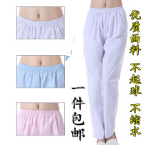 Standard nurse pants side pocket white winter work pants Nurse suit thickened physician suit Experimental beauty nurse suit