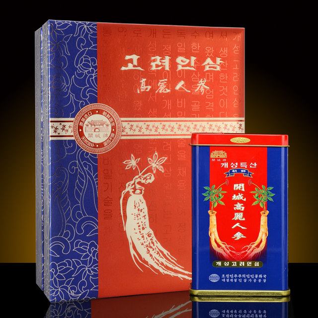 正韩 古韩庄高丽参(铁盒)500g/盒长白山参特级切片.