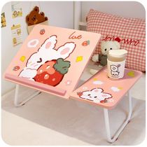 l laptop bed table can be placed keyboard dormitory table decorations students animation cute Net red ins Wind