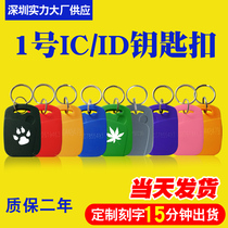 F08 IC CARD 1 6 hao IC keychain attendance card ID IC composite chip dual access elevator card