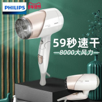 Dutch Philips hair dryer negative ion hair care home high power wind power folding quick dry electric blower