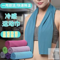 Summer cold-sensing towel quick-drying cooling outdoor sports sweat-absorbing ice towel double-layer extended sports heatstroke prevention ice cool towel