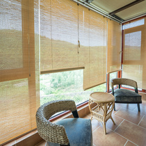 Bamboo curtain roller blinds home bamboo curtain balcony sunshade curtain partition tea room bamboo roller blinds rise and fall