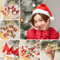 Christmas Hats Children Adults Christmas Decorations Head Accessories Hair Stirrups Hairpin Hairpin Hairpin Wholesale Card Dressing