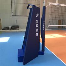 Jinling sports counterweight volleyball Post PPZ-1 with referee chair (including net) without wire rope