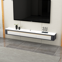 Italian Marble Rockboard TV Cabinet Light Extravagant Minimalist home wall-mounted TV shelve Nordic hanging cabinet