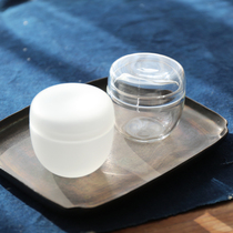 Pure handmade heat-resistant glass mini tea jar glass pot tea storage small tea pot tea pot small capacity tea bin