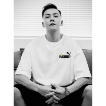 Short Sleeve Male Tide Card Pure Cotton Loose Summer Thin white half sleeves Mens 2022 New ins Port Wind Couple t-shirt