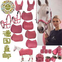 German direct mail classic Rouge color pomegranate crystal horse clothes cage earmuffs leggings hooves