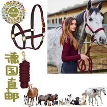 German direct mail high-grade leather horse cage head leather soft and comfortable solid durable horse rope yards