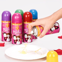 Wedding spray Ribbon Silk party ribbon creative atmosphere event birthday party snow spray can wedding wedding supplies