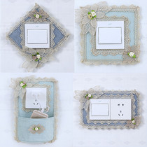 Switch stickers Nordic style multifunctional double socket protective cover Wall anti-dirt and ugly decorative stickers switch frame cover
