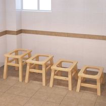 Squat pit toilet toilet chair household solid wood pregnant women elderly toilet auxiliary stool seat reinforcement toilet