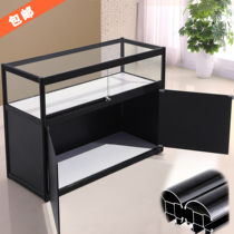 Glass display cabinet transparent display counter sample cabinet tobacco and wine jewelry shelves commercial small dc cabinet