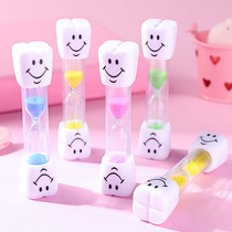 Childrens brushing hourglass timer 3 minutes time smiley face safety plastic anti-drop mini hourglass ornaments