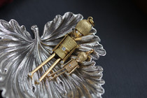 Wood Stone League WeiBijou Cute Nutcracker Guards 18K Gold Diamond Pendant Hand and Foot Head Movable