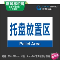Pallet placement area workshop location area zoning grouping identification signs prompt door cargo location card signage customization