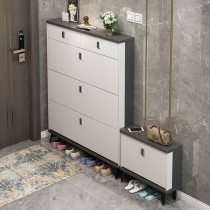 Italian ultra-thin tipping bucket shoe cabinet home door door porch cabinet new 2021 explosions bedroom storage shoe rack