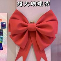 INS oversized bow DIY material bag Klein blue Korean Net red giant bow eva sponge paper