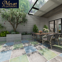 Courtyard garden yard non-slip floor tiles American country small mix antique balcony sun room terrace outdoor tile