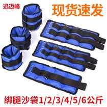 Xun Maifeng sand bag tied leg running negative weight men and women dancing students Sports for special training KG kg