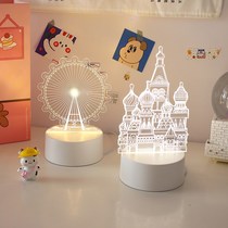Bedroom light creative romantic night light dream mini bedroom bedside decoration bear Halloween gift anchor ornaments