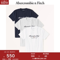 Abercrombie＆Fitch男装 3 件装经典标识款LogoT 恤 314100-1 AF